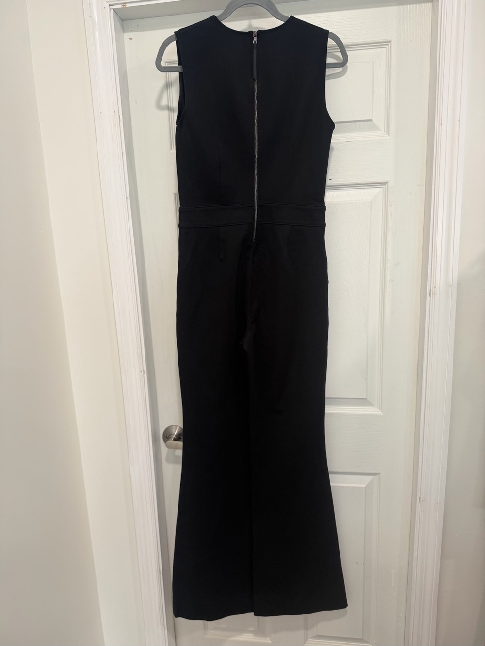 Spanx The Perfect Sleeveless Jumpsuit Womens Size Small Black Flare Leg S - Picture 5 of 6